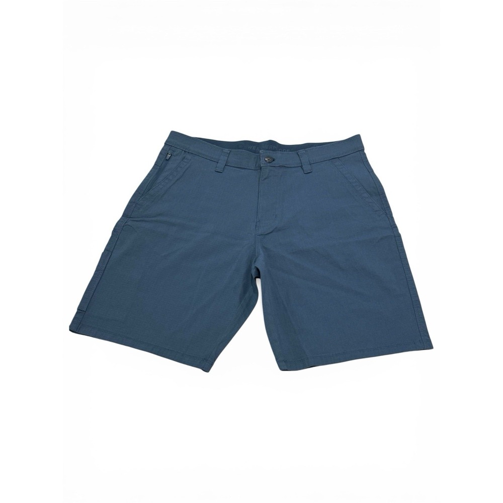 Weatherproof Men's Blue Stretch Cargo Shorts, Cargo Pockets, 34 size 10" Inseam
